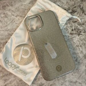 Loopy Case Sparkling Silver Phone Cover